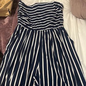Striped jumpsuit